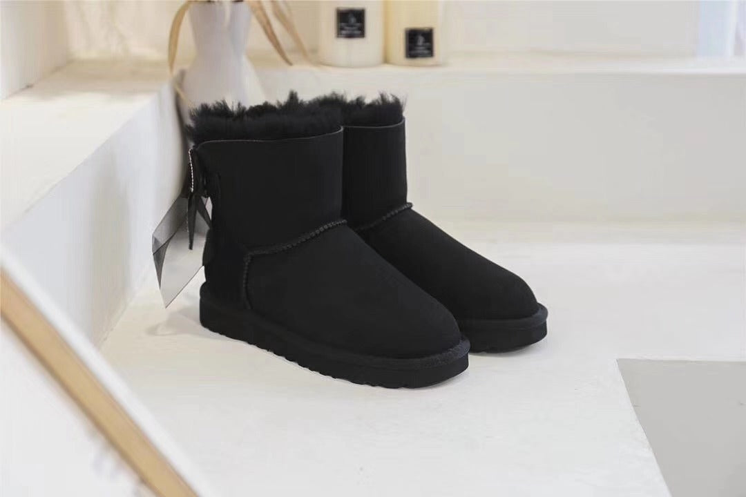 Classic Black Three-Way Snow Boots - Style 6503
