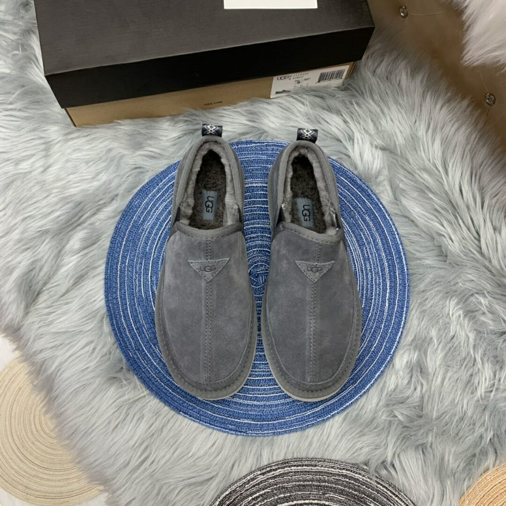 Men's Gray Slip-On Low-Top Casual Shoes - Style 3455