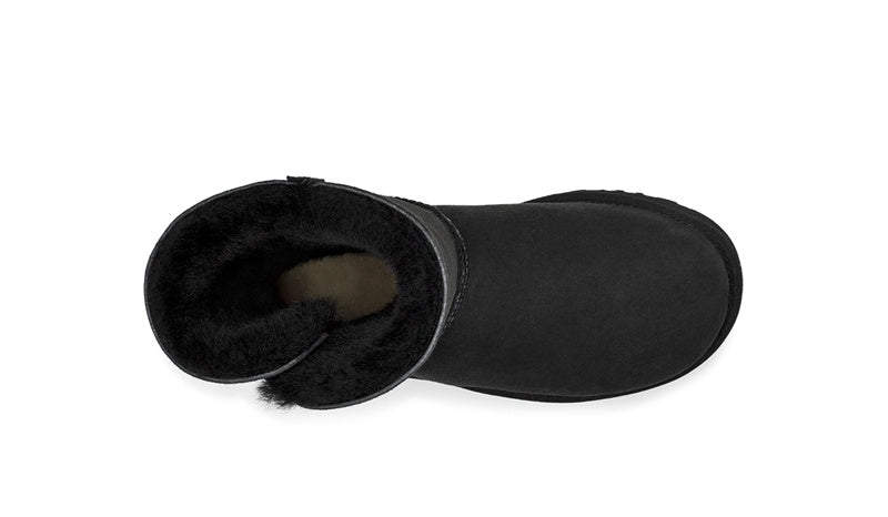 Black Side-Zip Mid-Calf Boots - Style 2480