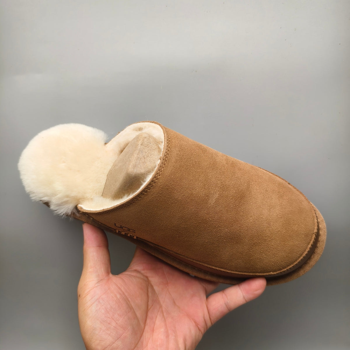 Men's Chestnut Ultralight Fluffy Casual Slippers - Style 4585