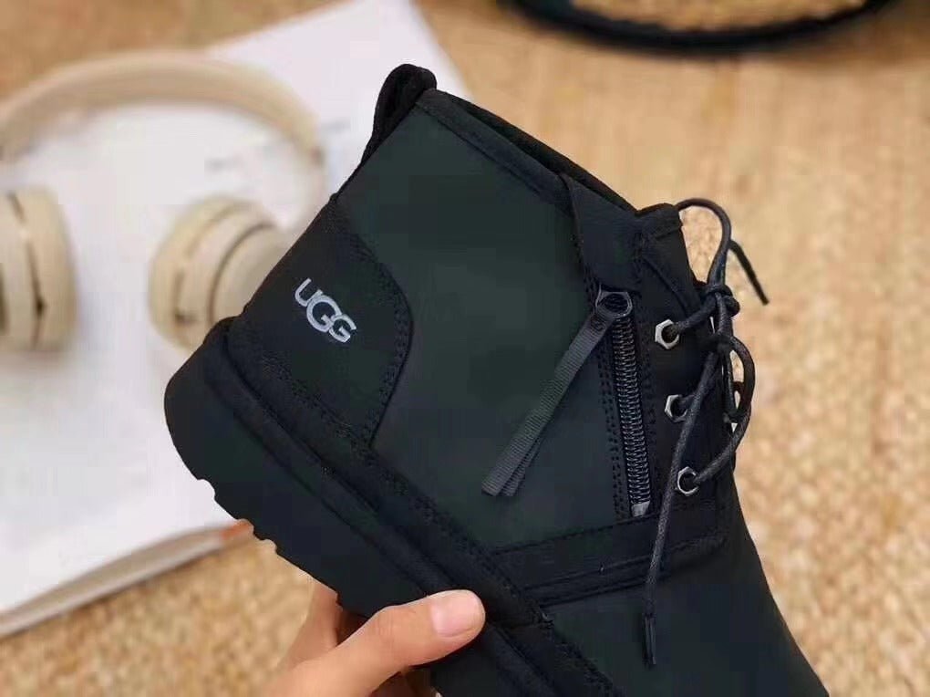 Black Zip-Up Casual Shoes - Style 3883 Updated Edition