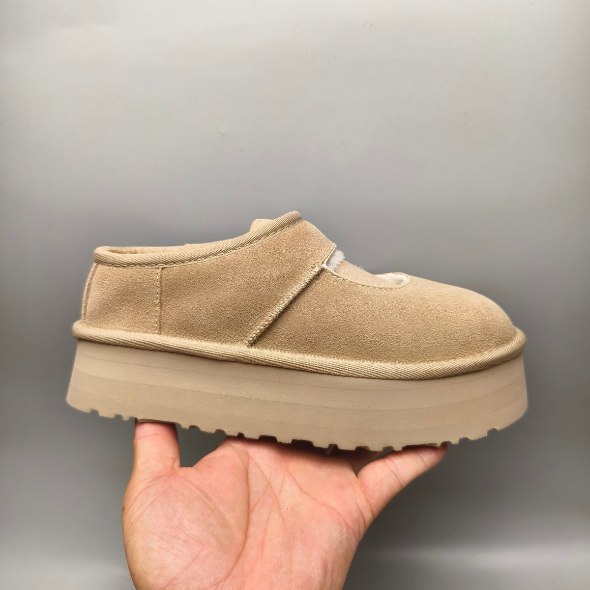 Sand Platform Mary Jane Shoes - Style 7612