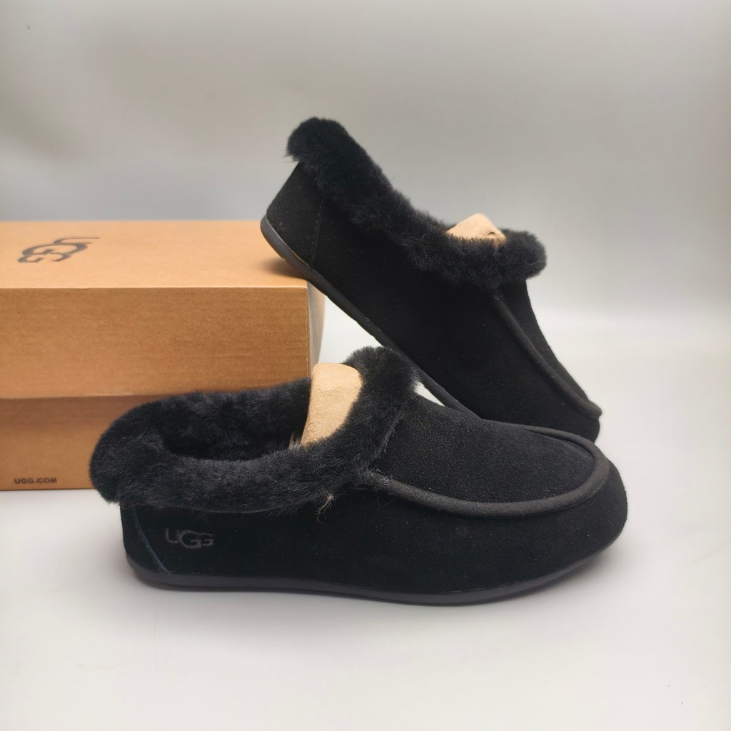 Black Slip-On House Shoes | Style 1391