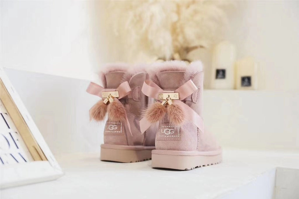 Dusk Pink Three-Way Snow Boots - Style 6503