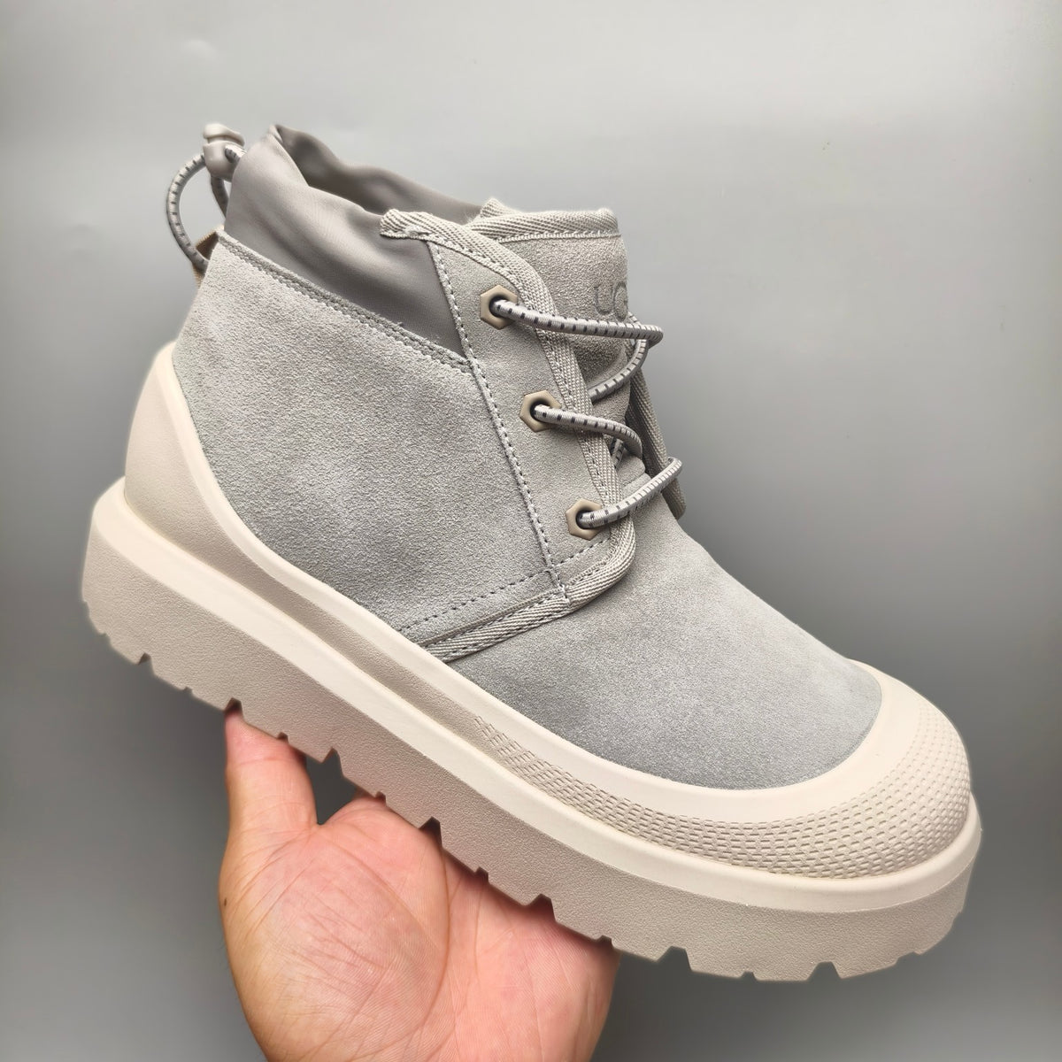 Light Gray High-Top Casual Shoes - Style 3991