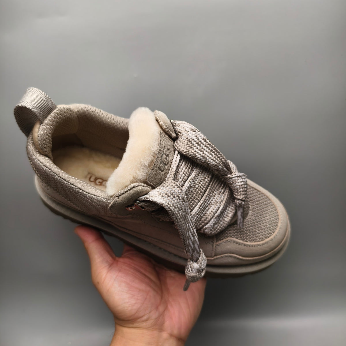 Gray Unisex Mesh Casual Sneakers - Style 4032