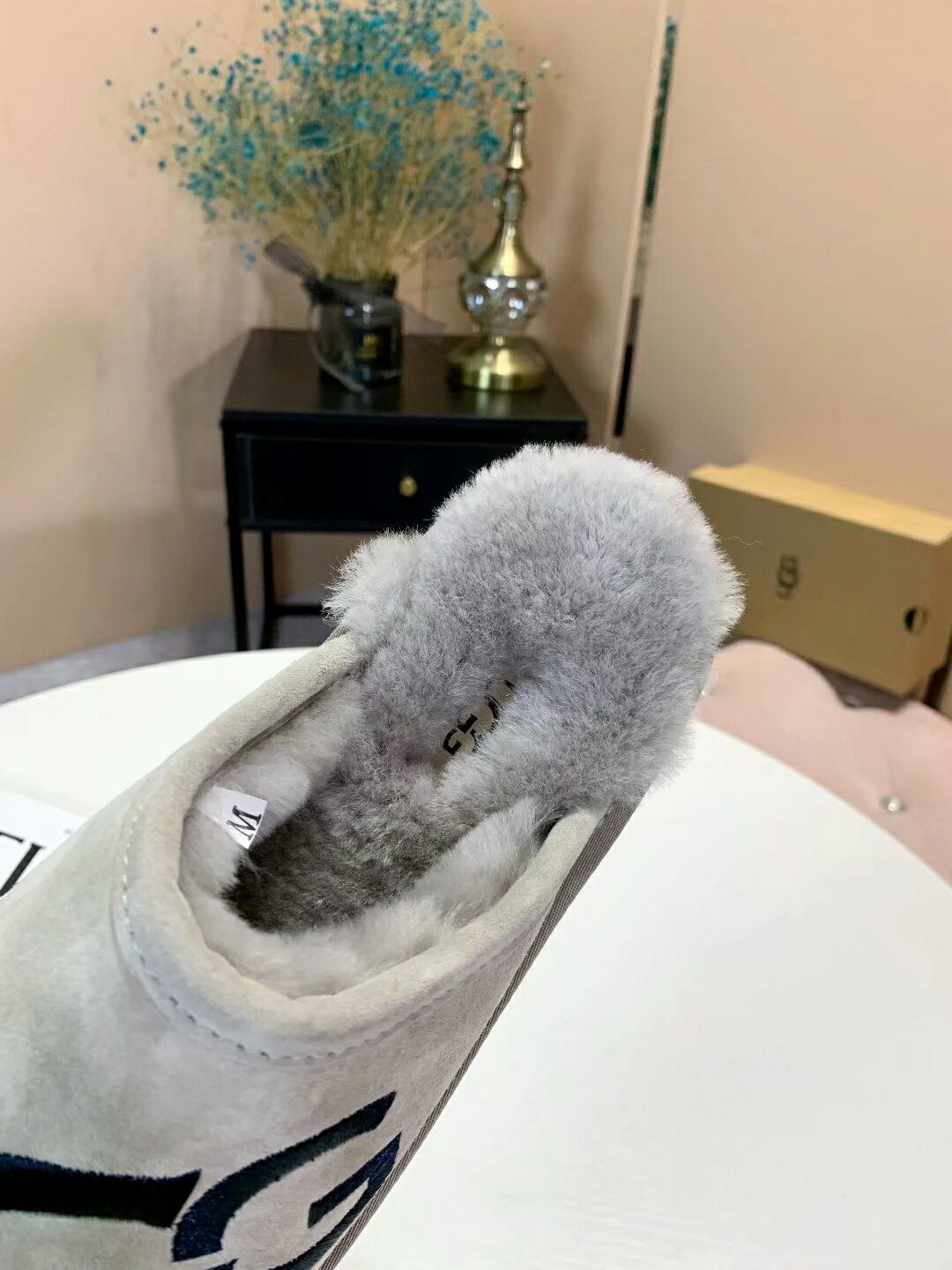 Gray Big G Indoor Slippers - Style 2593