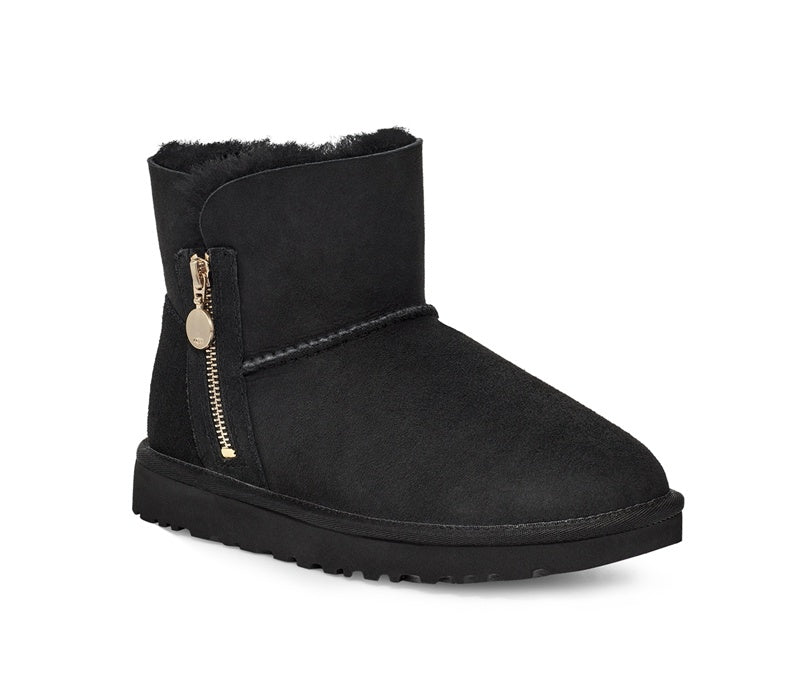 Black Side-Zip Ankle Boots - Style 2481
