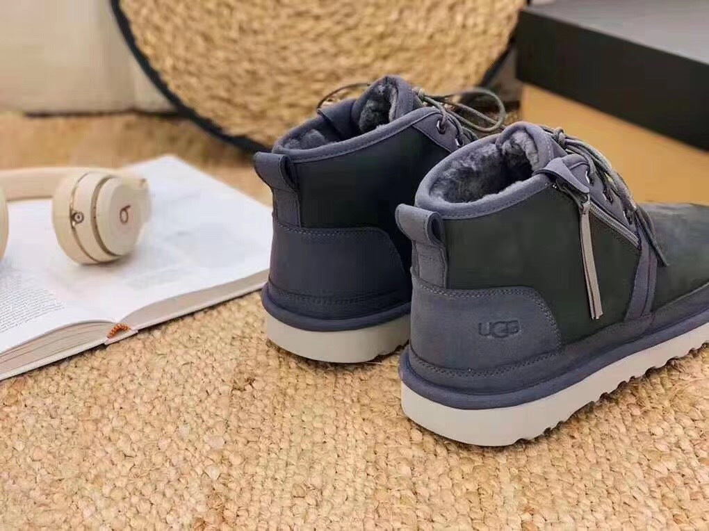 Dark Gray Zip-Up Casual Shoes - Style 3883 Updated Edition