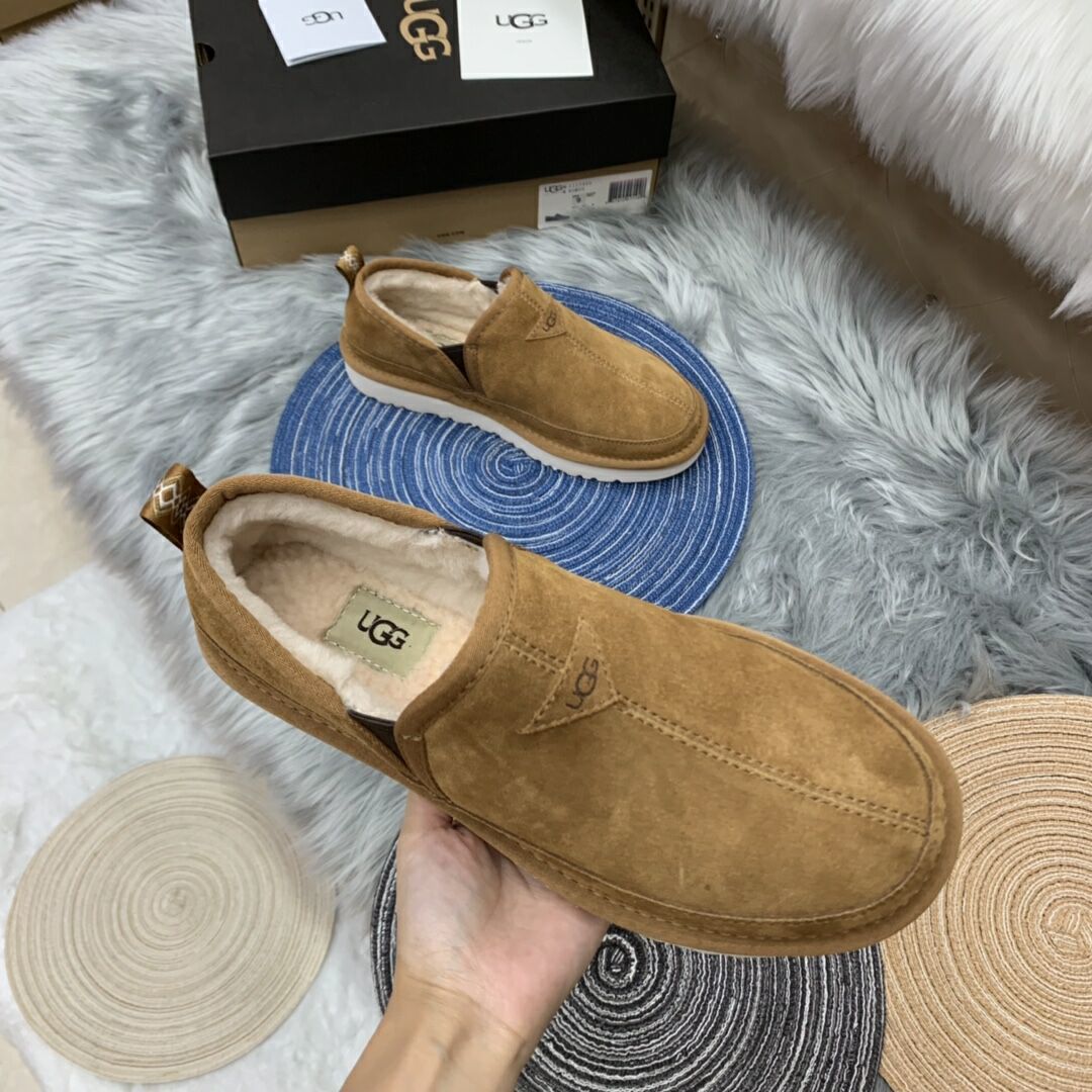 Men's Chestnut Slip-On Low-Top Casual Shoes - Style 3455