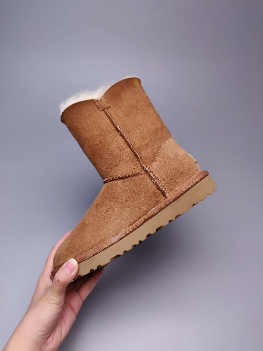 Chestnut Side-Zip Mid-Calf Boots - Style 2480