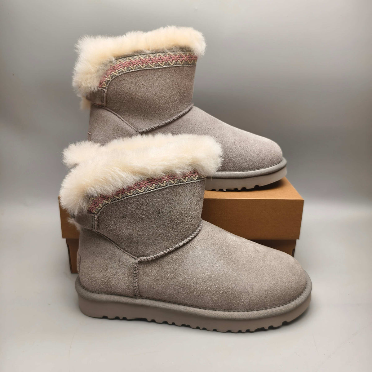 Gray Boho Back-Strap Casual Shoes - Style 4517