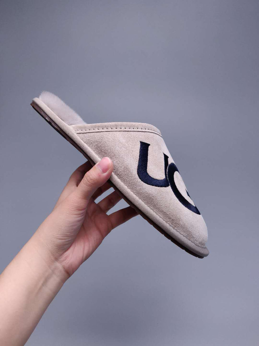 Gray Big G Indoor Slippers - Style 2593