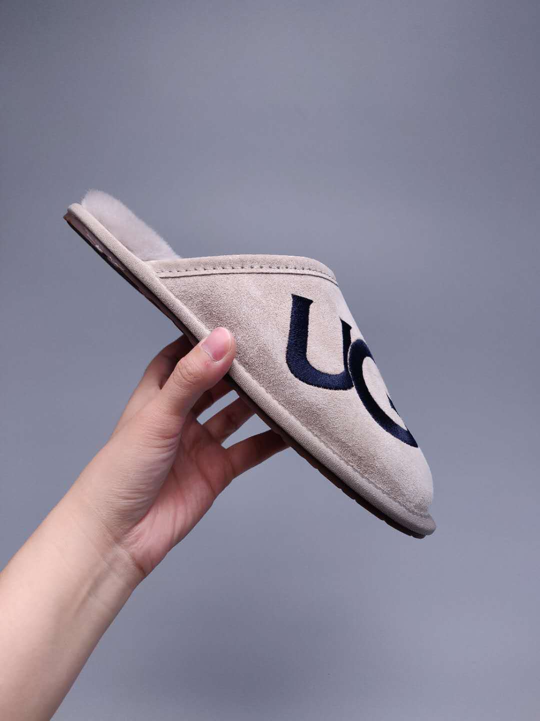 Gray Big G Indoor Slippers - Style 2593
