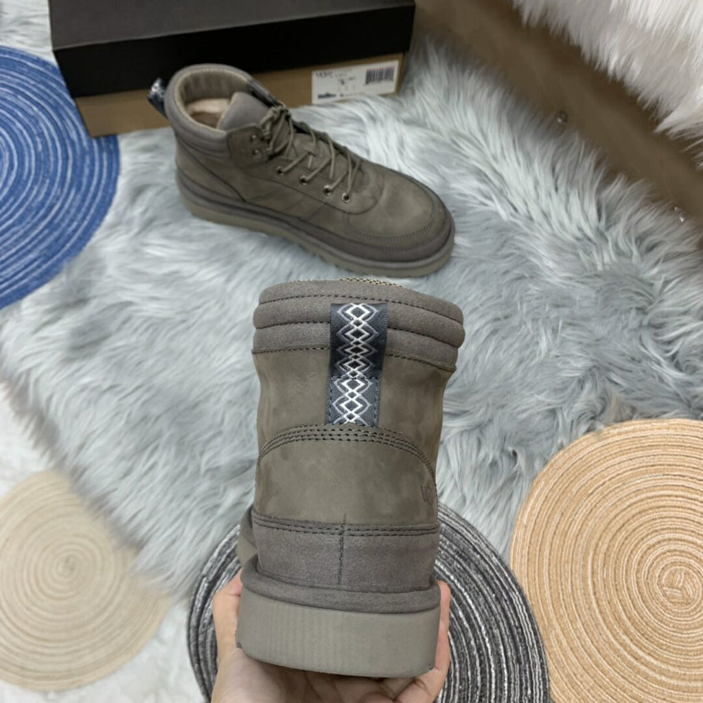 Men's Gray Lace-Up Casual Shoes - Style 2991