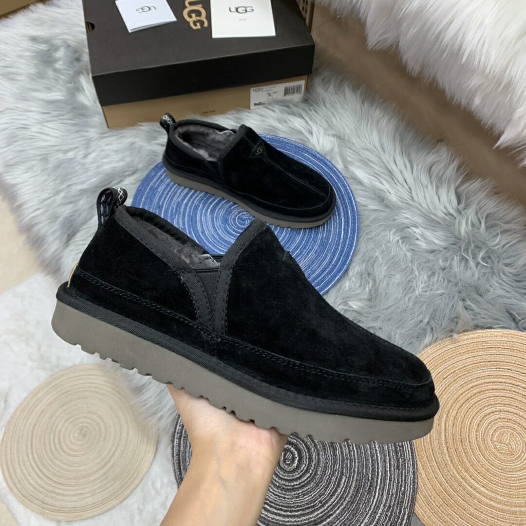 Men's Black Slip-On Low-Top Casual Shoes - Style 3455