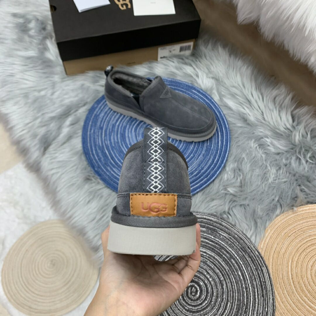 Men's Gray Slip-On Low-Top Casual Shoes - Style 3455