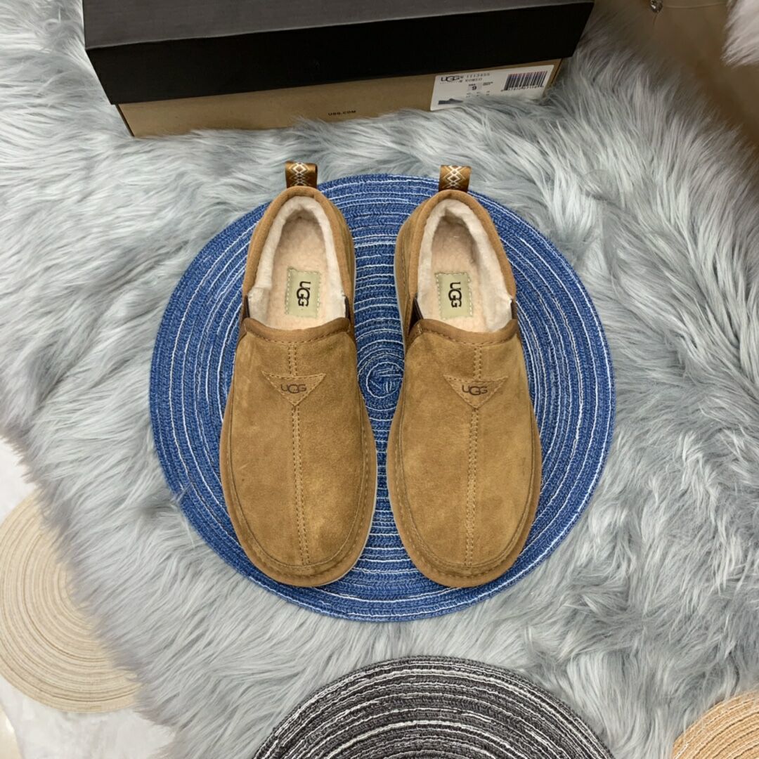 Men's Chestnut Slip-On Low-Top Casual Shoes - Style 3455