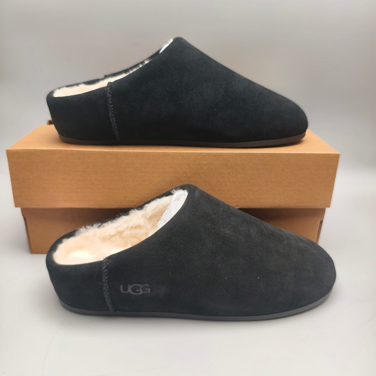 Black Slip-On House Shoes | Style 1390