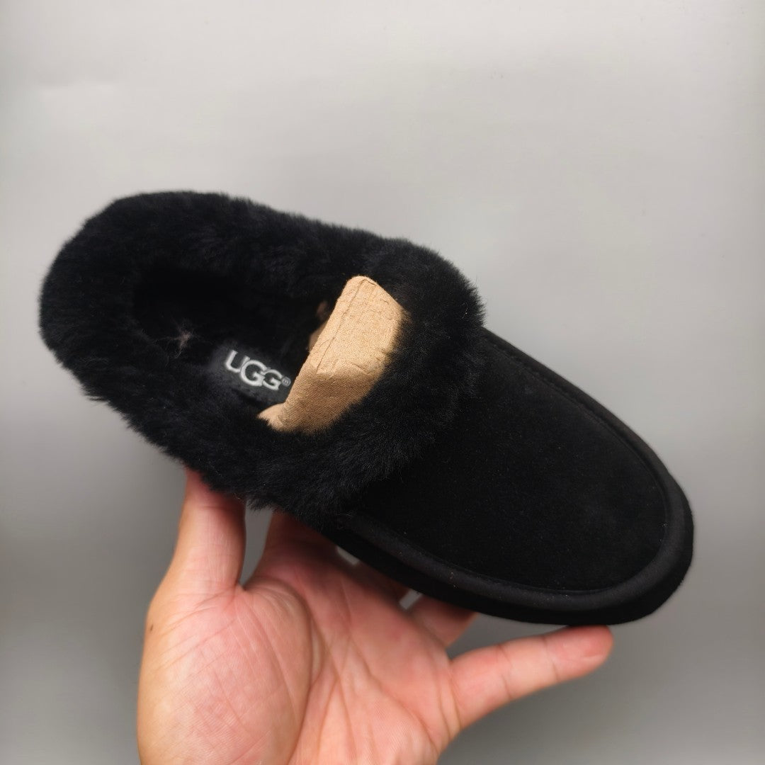 Black Slip-On House Shoes | Style 1391