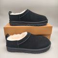 Women's Black Classic Slip-On Shoes - Style 3891