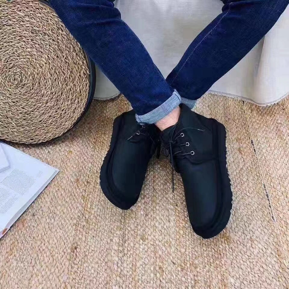 Black Zip-Up Casual Shoes - Style 3883 Updated Edition