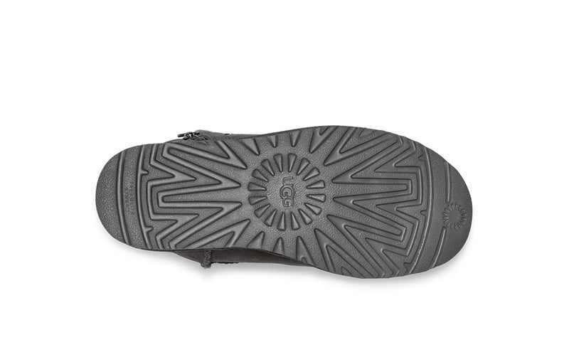 Gray Side-Zip Ankle Boots - Style 2481