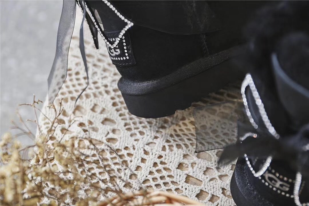 Classic Black Three-Way Snow Boots - Style 6503