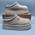 Beige Boho-Inspired Platform Casual Shoes - Style 2553 / 2130