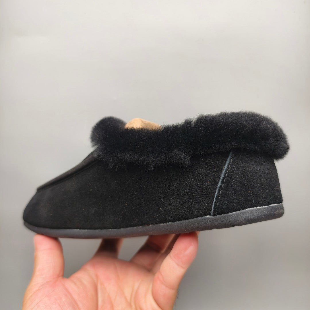 Black Slip-On House Shoes | Style 1391