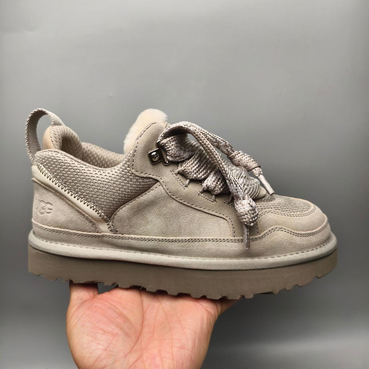 Gray Unisex Mesh Casual Sneakers - Style 4032