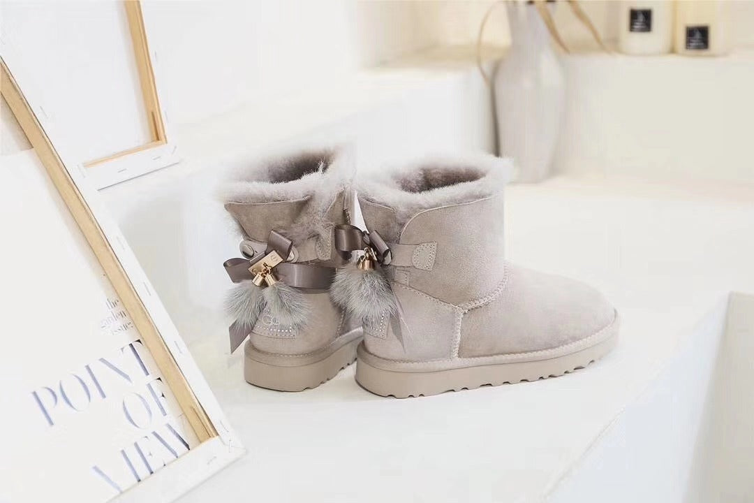 Diamond Gray Three-Way Snow Boots - Style 6503