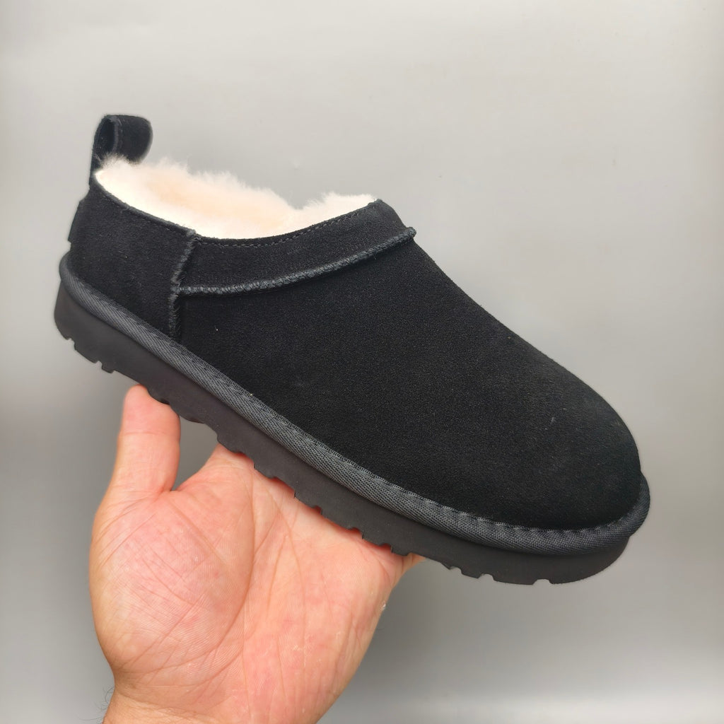 Women's Black Classic Slip-On Shoes - Style 3891