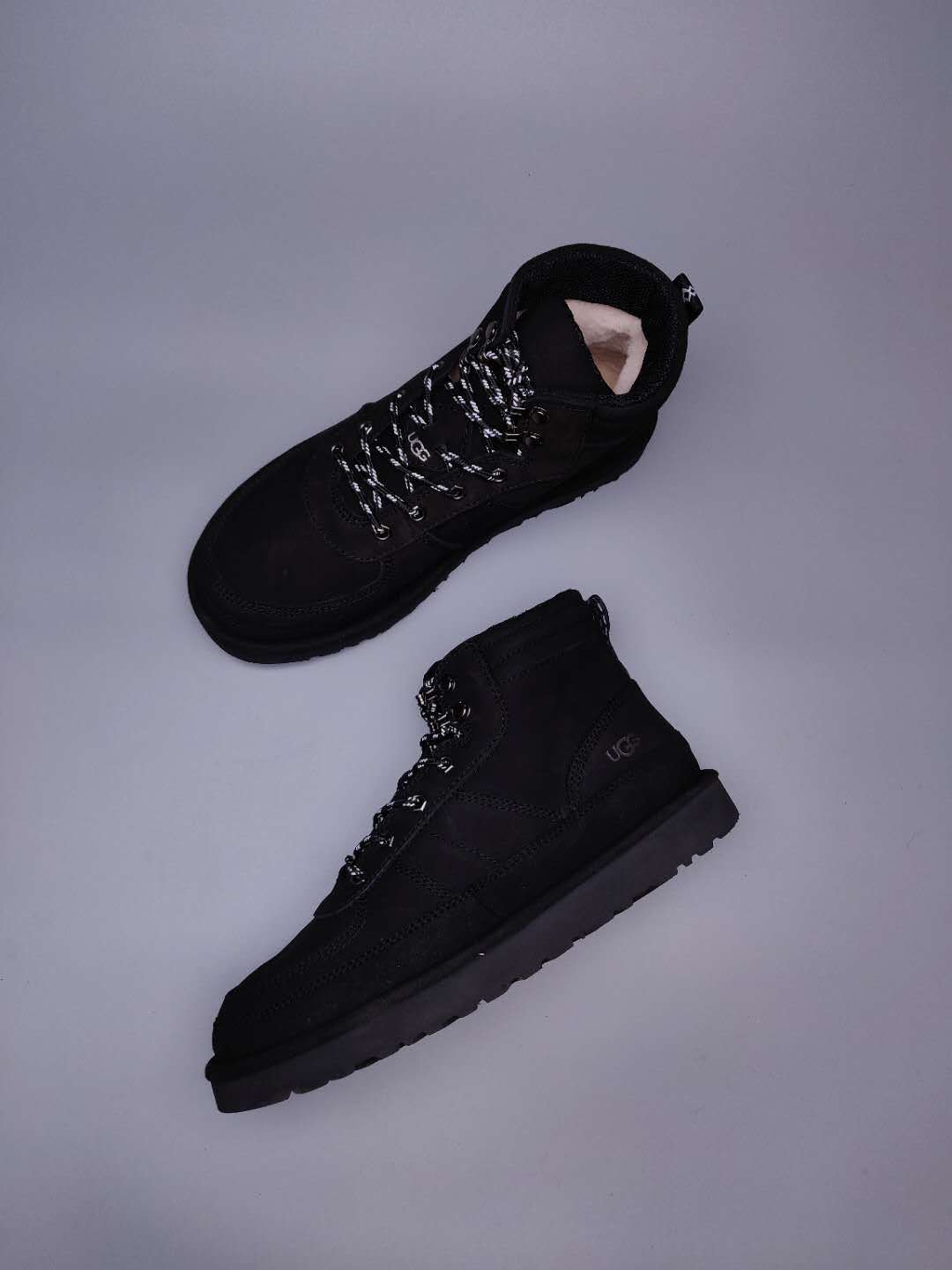 Men's Black Lace-Up Casual Shoes - Style 2991