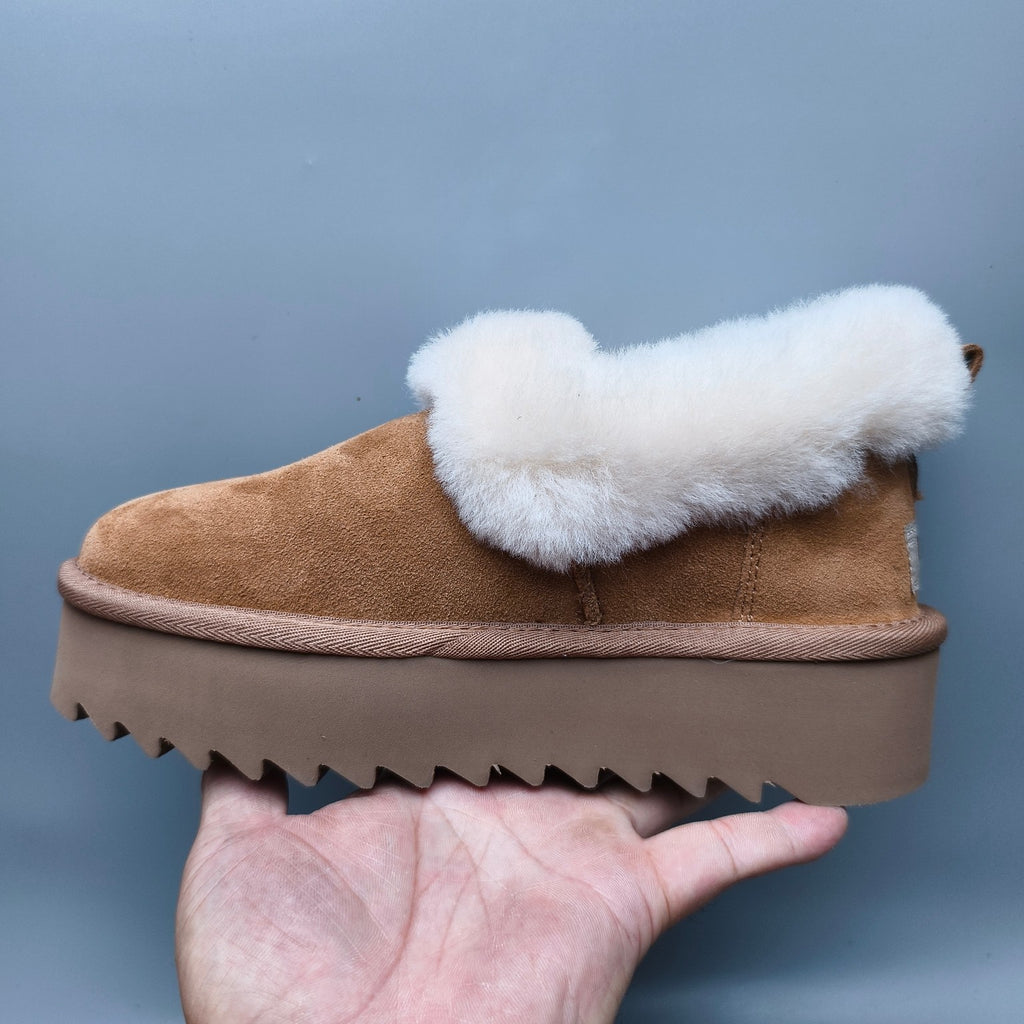 Chestnut Platform Casual Shoes - Style 6733