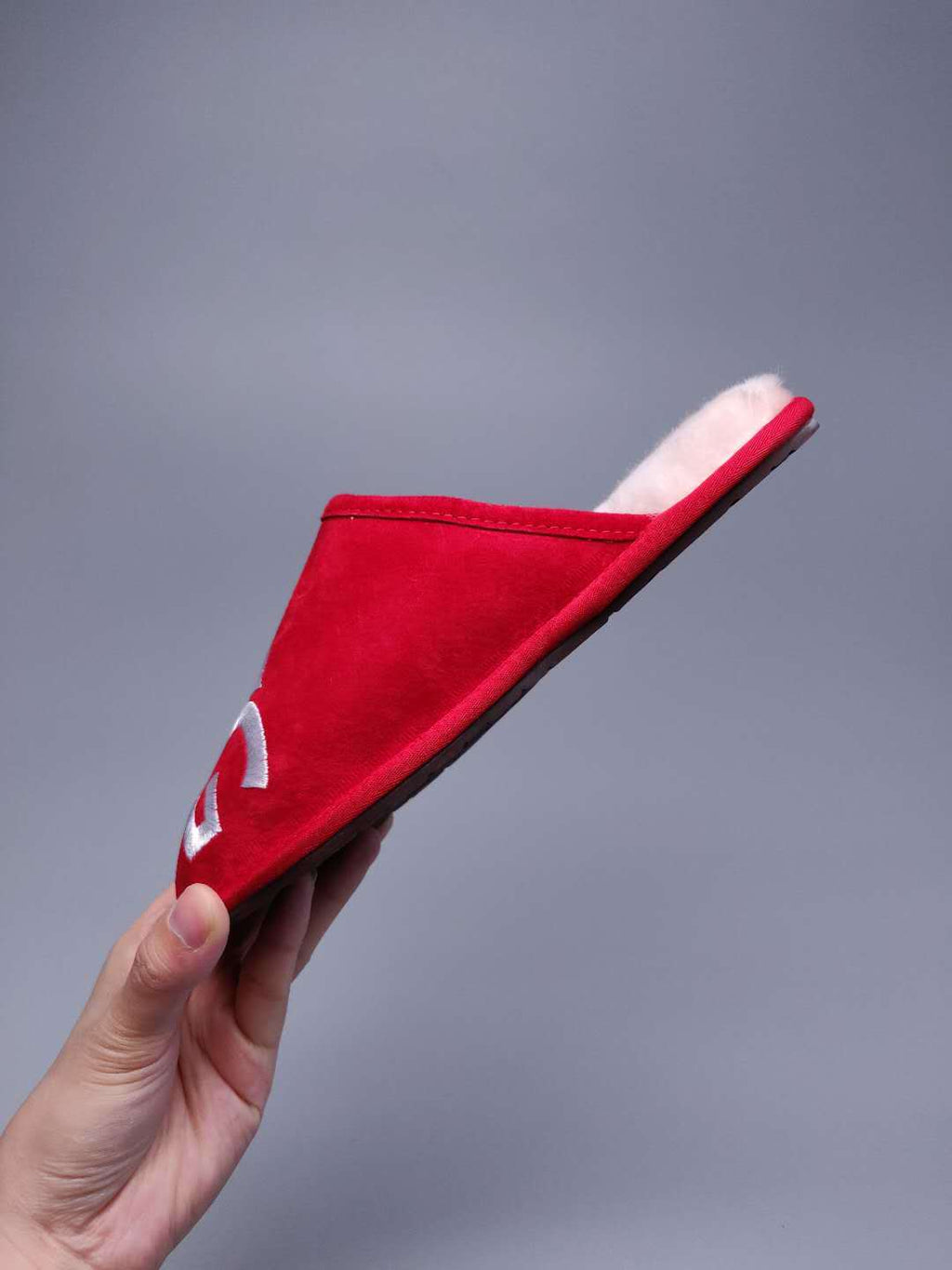 Bright Red Big G Indoor Slippers - Style 2593