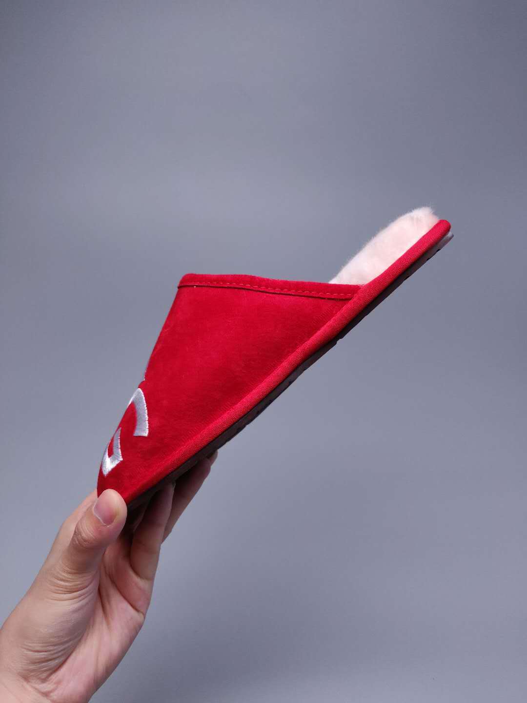 Bright Red Big G Indoor Slippers - Style 2593