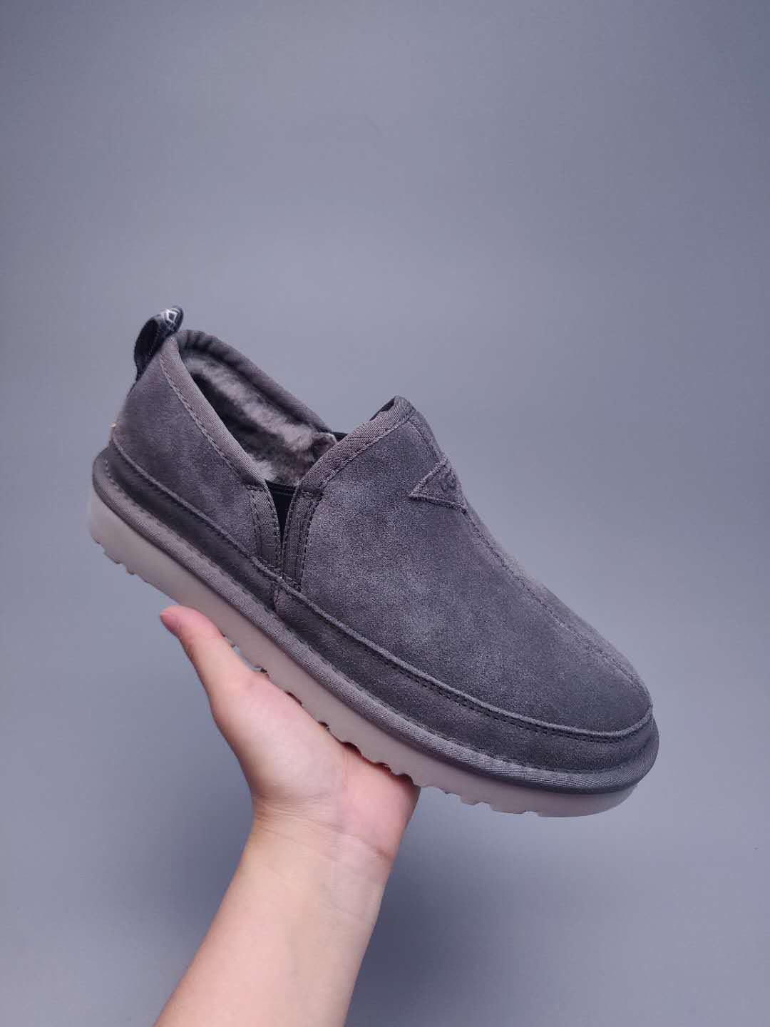 Men's Gray Slip-On Low-Top Casual Shoes - Style 3455
