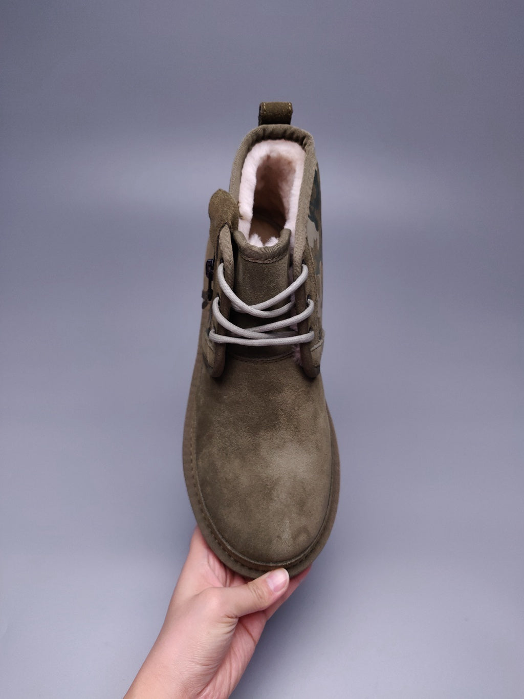 Men's Army Green Colorblock Camo Casual Shoes - Style 4193