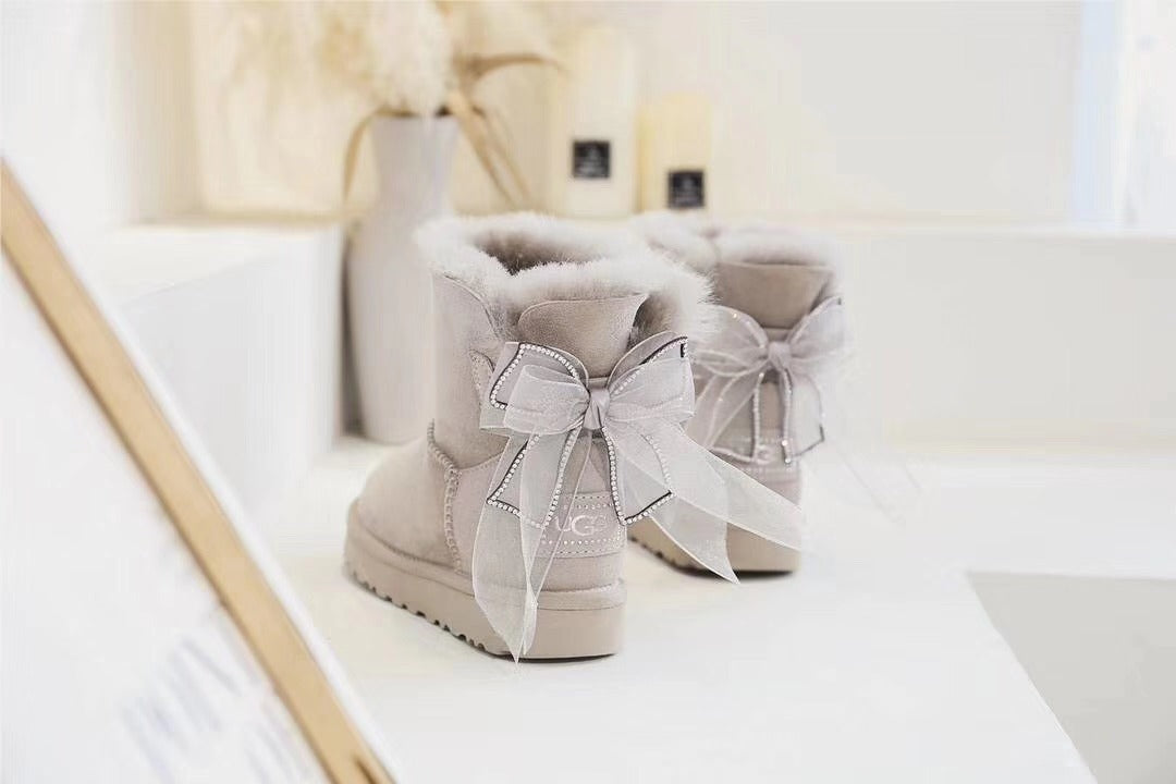 Diamond Gray Three-Way Snow Boots - Style 6503