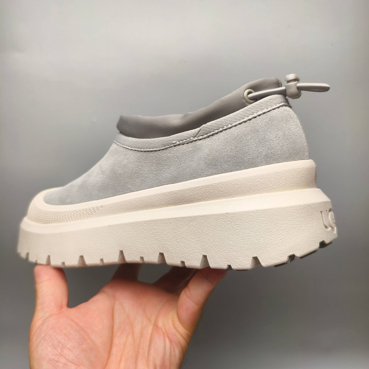 Light Gray Slip-On Casual Shoes - Style 4096