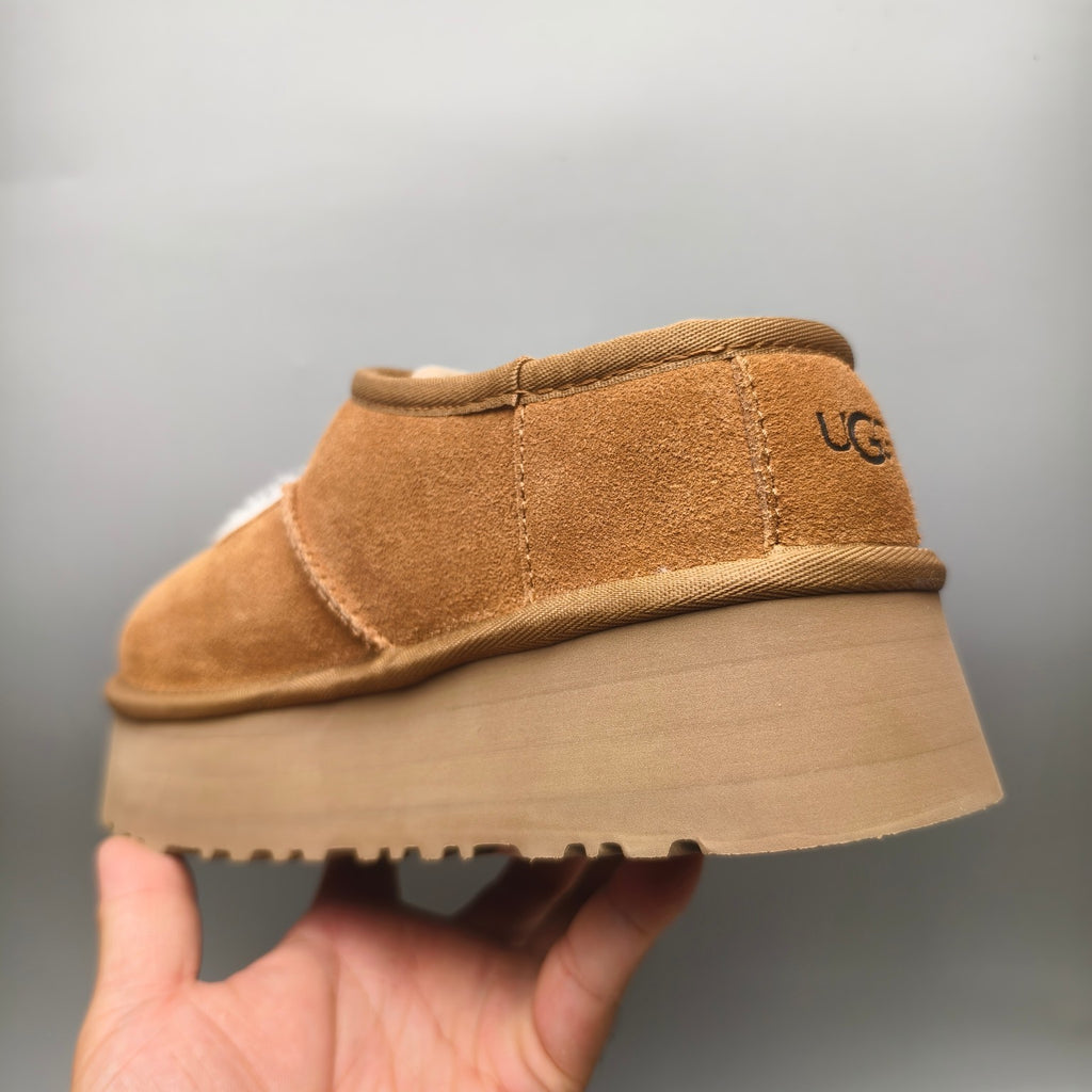 Chestnut Platform Mary Jane Shoes - Style 7612