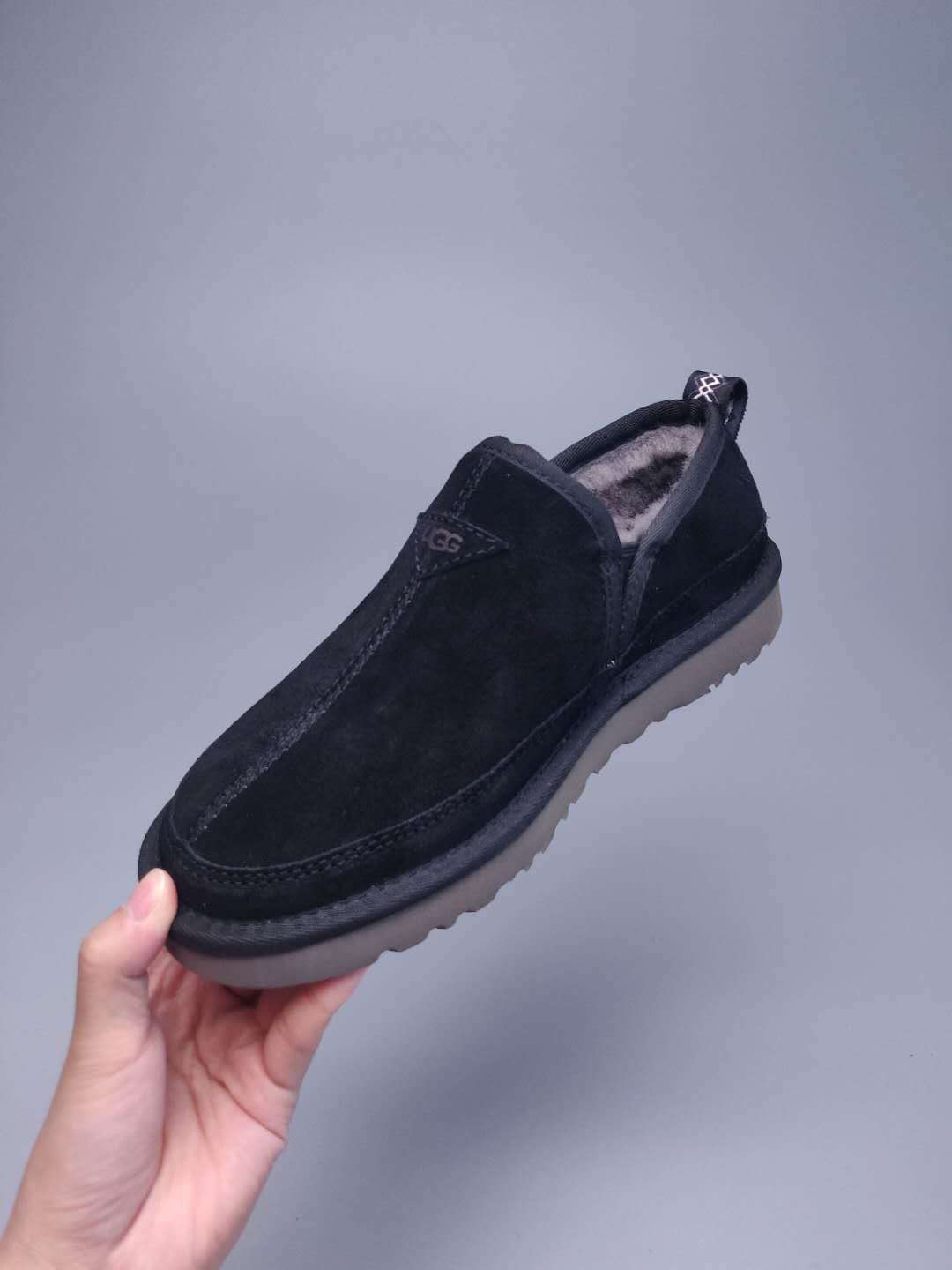 Men's Black Slip-On Low-Top Casual Shoes - Style 3455