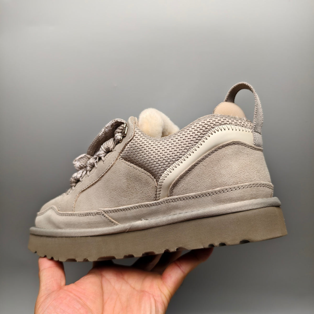 Gray Unisex Mesh Casual Sneakers - Style 4032
