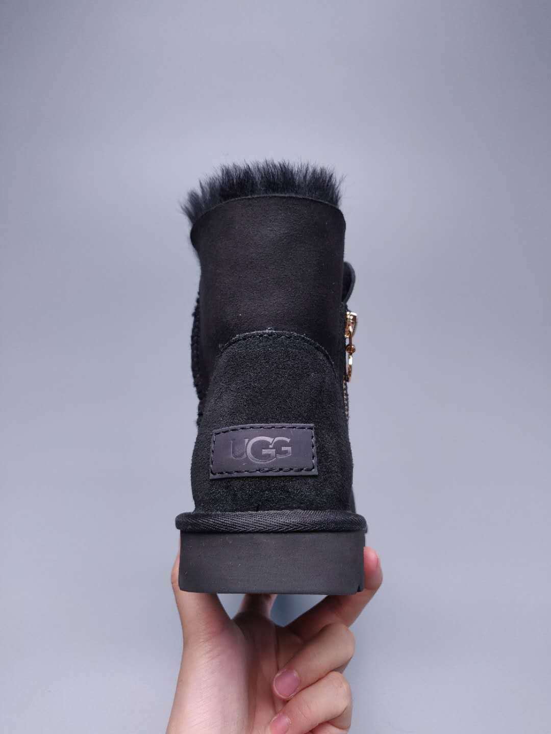 Black Side-Zip Ankle Boots - Style 2481