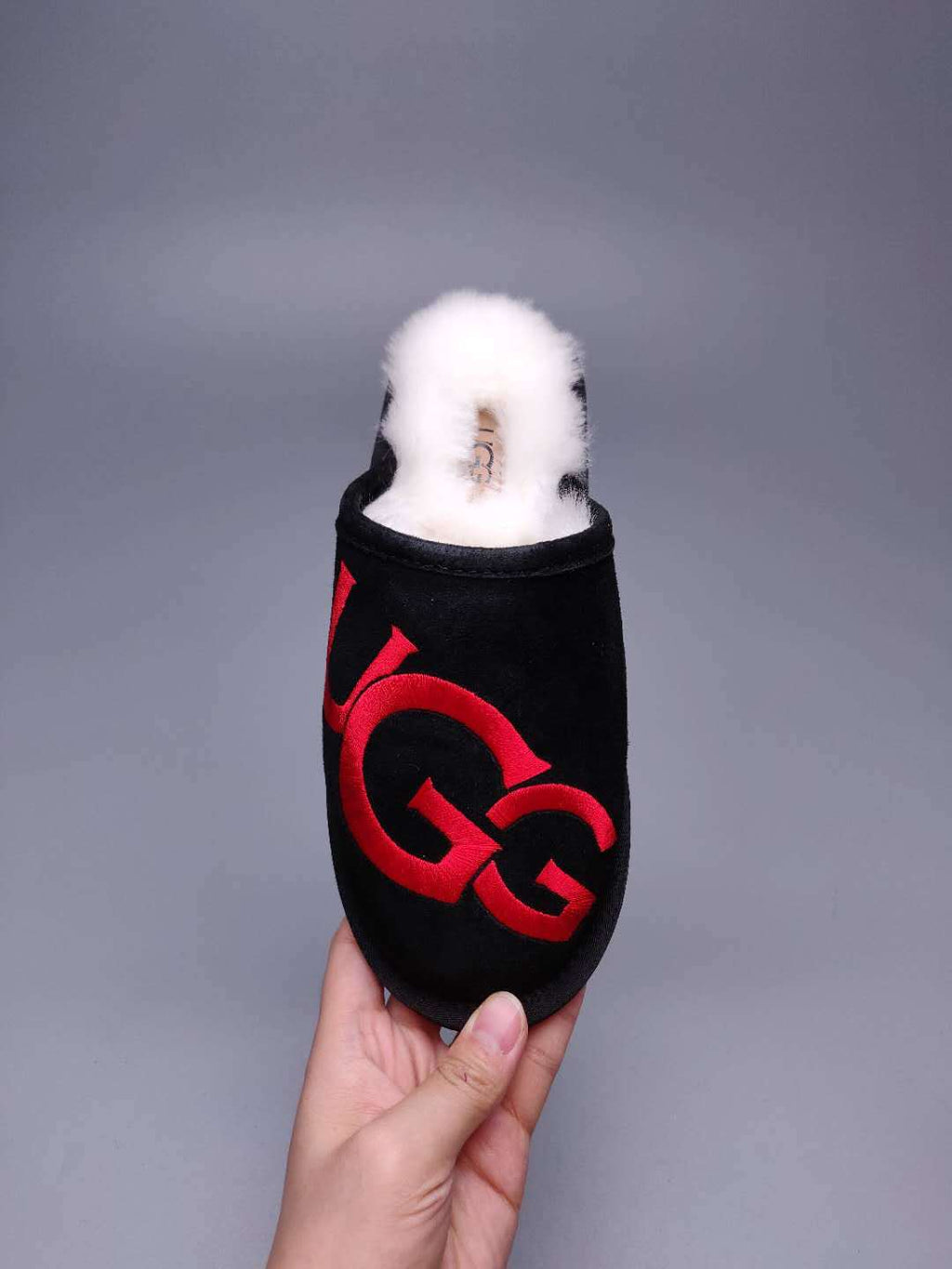 Black Big G Indoor Slippers - Style 2593