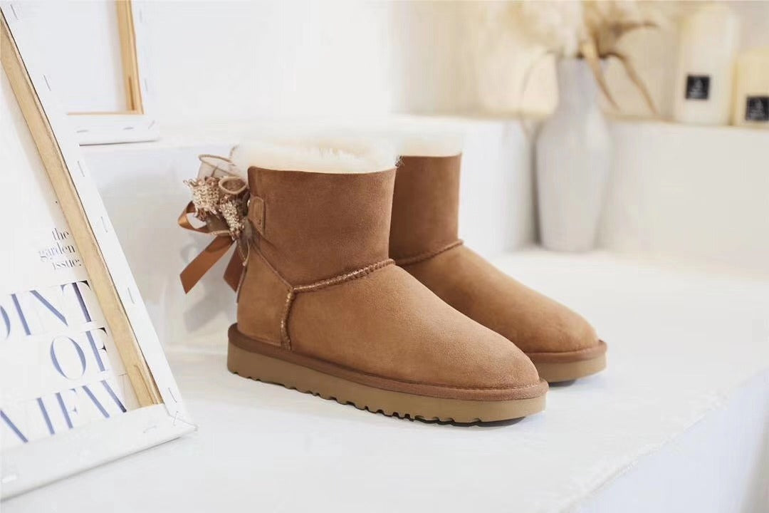 Chestnut Brown Three-Way Snow Boots - Style 6503