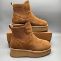 Chestnut 5 cm Platform Casual Shoes - Style 3258