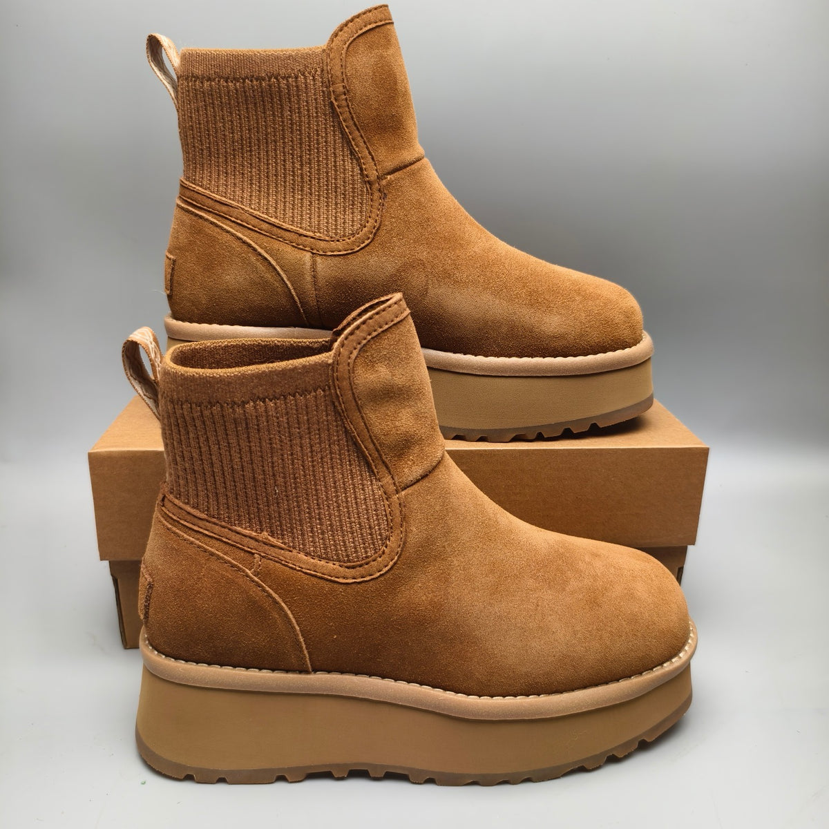 Chestnut 5 cm Platform Casual Shoes - Style 3258
