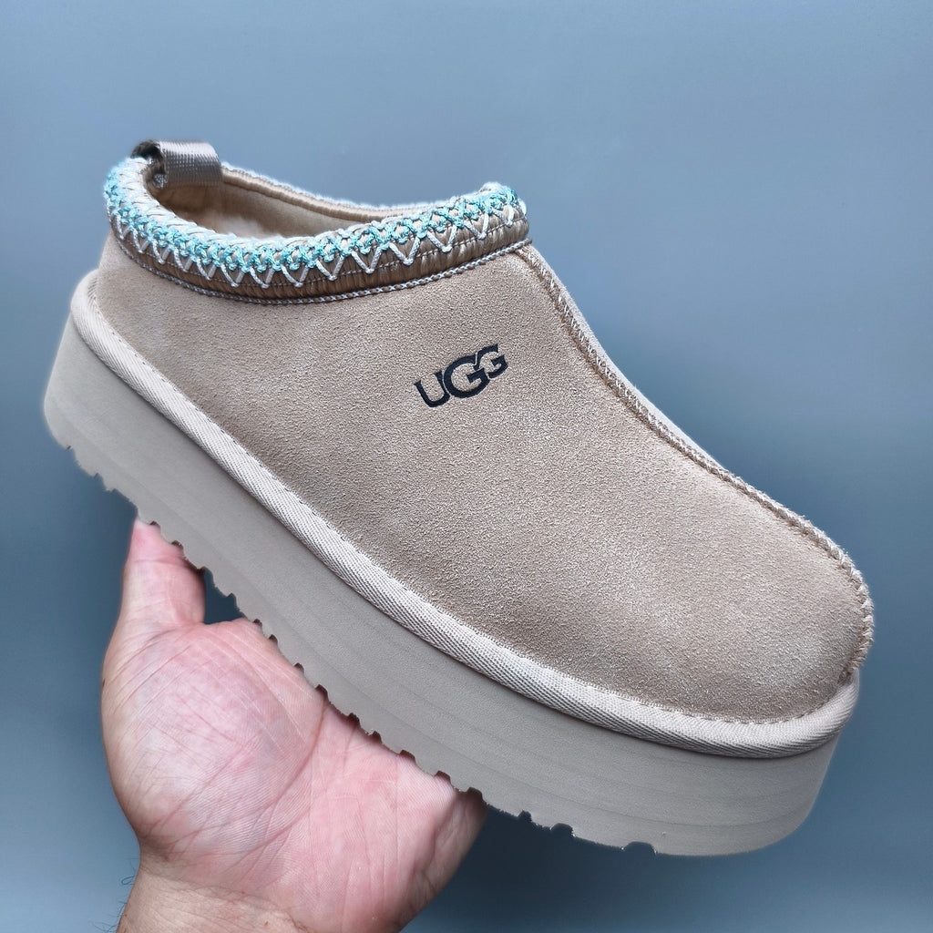 Beige Boho-Inspired Platform Casual Shoes - Style 2553 / 2130